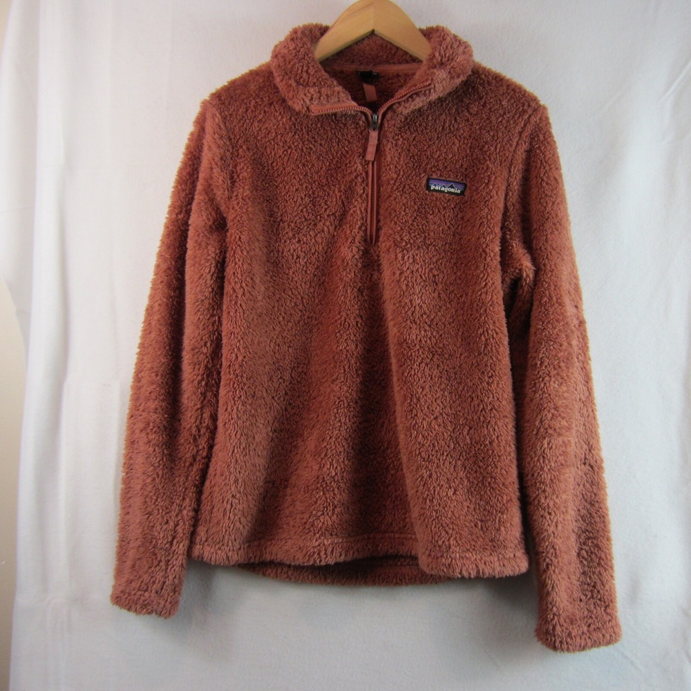 Patagonia Women's pullover Medium Rust Los Gatos Sherpa Fleece Pullover